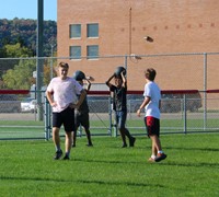 students participating in Warrior Run