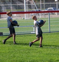 students participating in Warrior Run