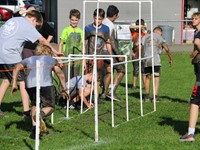 students participating in Warrior Run