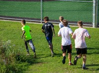 students participating in Warrior Run