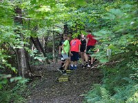 students participating in Warrior Run