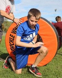 students participating in Warrior Run