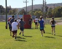 students participating in Warrior Run