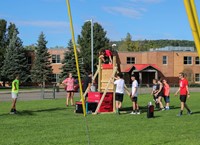 students participating in Warrior Run