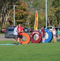 students participating in Warrior Run