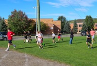 students participating in Warrior Run