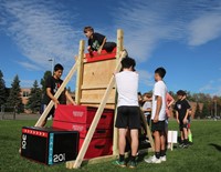 students participating in Warrior Run