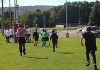 students participating in Warrior Run