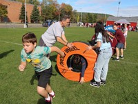 students participating in Warrior Run