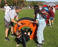 students participating in Warrior Run