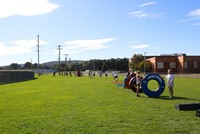 students participating in Warrior Run