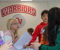 Binghamton University Athletes at Chenango Bridge Elementary