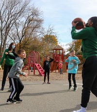 Binghamton University Athletes at Chenango Bridge Elementary