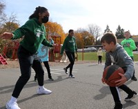 Binghamton University Athletes at Chenango Bridge Elementary