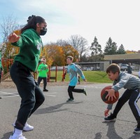 Binghamton University Athletes at Chenango Bridge Elementary