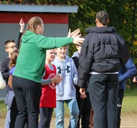 Binghamton University Athletes at Chenango Bridge Elementary