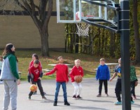 Binghamton University Athletes at Chenango Bridge Elementary