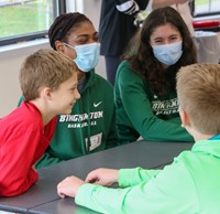 Binghamton University Athletes at Chenango Bridge Elementary