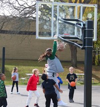 Binghamton University Athletes at Chenango Bridge Elementary