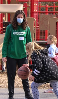 Binghamton University Athletes at Chenango Bridge Elementary