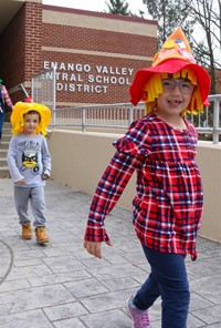 Students in Halloween Parade