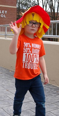 Students in Halloween Parade