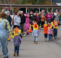 Students in Halloween Parade