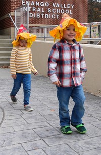 Students in Halloween Parade