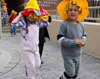 Students in Halloween Parade
