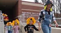 Students in Halloween Parade