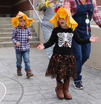 Students in Halloween Parade