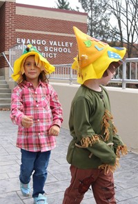 Students in Halloween Parade