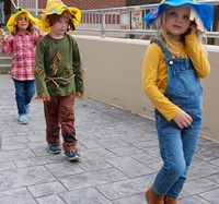 Students in Halloween Parade