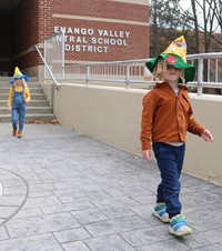 Students in Halloween Parade