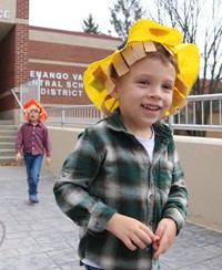 Students in Halloween Parade