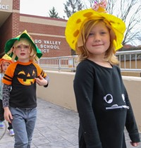 Students in Halloween Parade