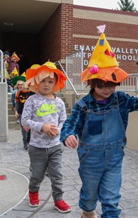 Students in Halloween Parade