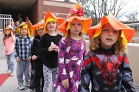 Students in Halloween Parade