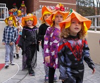 Students in Halloween Parade