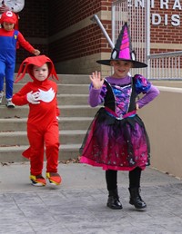 Students in Halloween Parade