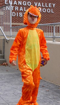 Students in Halloween Parade