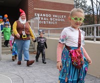 Students in Halloween Parade