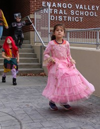 Students in Halloween Parade