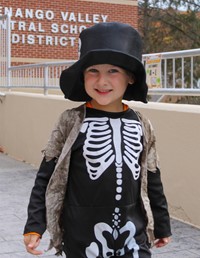 Students in Halloween Parade