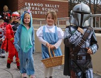 Students in Halloween Parade