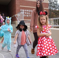 Students in Halloween Parade