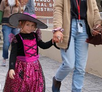 Students in Halloween Parade