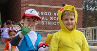 Students in Halloween Parade