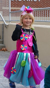 Students in Halloween Parade