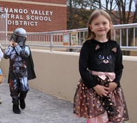 Students in Halloween Parade